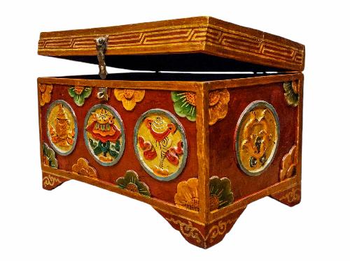 thumb2-Wooden Tibetan Box-34003