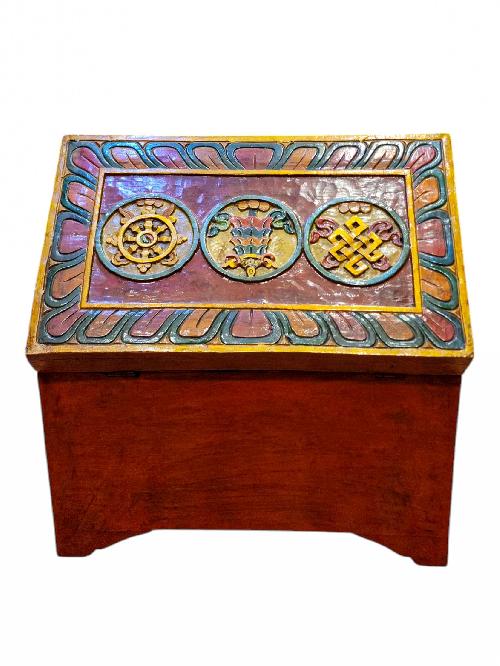 thumb4-Wooden Tibetan Box-34003