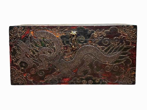 Wooden Tibetan Box-34006