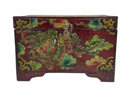 Wooden Tibetan Box-34007