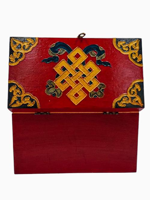 thumb4-Wooden Tibetan Box-34008