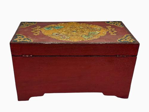 thumb3-Wooden Tibetan Box-34009