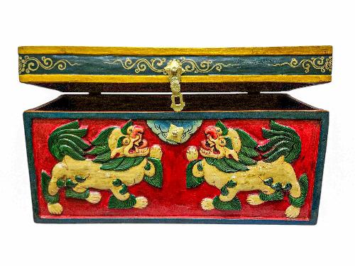 Wooden Tibetan Box-34012