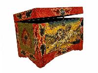 thumb1-Wooden Tibetan Box-34027