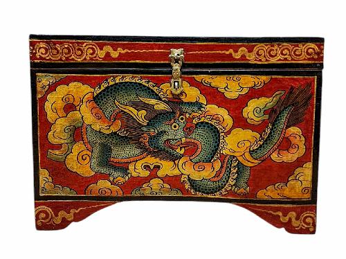 Wooden Tibetan Box-34028