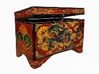 thumb1-Wooden Tibetan Box-34028