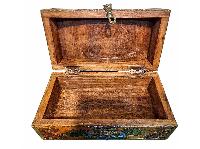 thumb4-Wooden Tibetan Box-34034