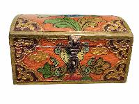 thumb1-Wooden Tibetan Box-34046