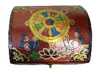 thumb2-Wooden Tibetan Box-34048