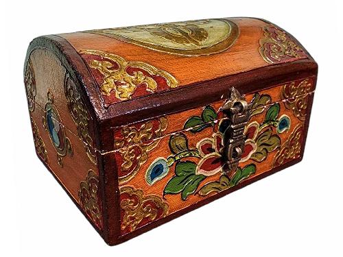 Wooden Tibetan Box-34049