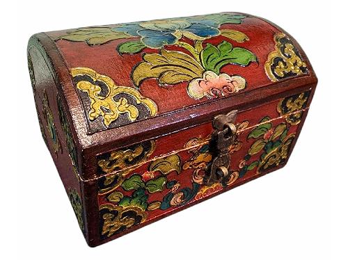 Wooden Tibetan Box-34050