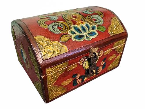 Wooden Tibetan Box-34051