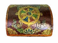 thumb4-Wooden Tibetan Box-34052