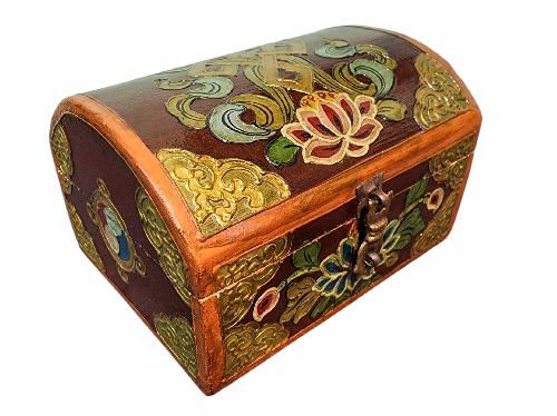 Wooden Tibetan Box-34056