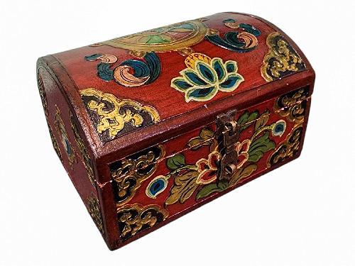 Wooden Tibetan Box-34057