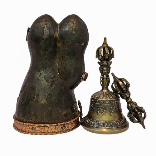 Bell And Dorje vajra With Wood Cover, high Quality