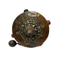 Hand Held Prayer Wheel, Buddhist Handmade Prayer Wheel