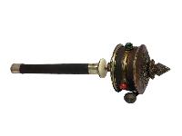 Hand Held Prayer Wheel, Buddhist Handmade Prayer Wheel