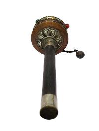 Hand Held Prayer Wheel, Buddhist Handmade Prayer Wheel