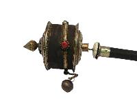 Hand Held Prayer Wheel, Buddhist Handmade Prayer Wheel