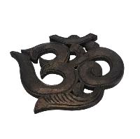 Wooden Om -painted [black], Haldu Wood