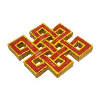 Wooden Endless Knot -painted [red], Haldu Wood