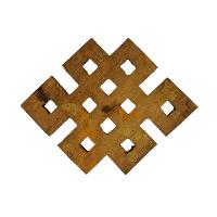 Wooden Endless Knot -painted [green], Haldu Wood