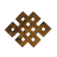 Wooden Endless Knot -painted [blue], Haldu Wood