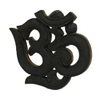 Wooden Om -painted [black], Haldu Wood