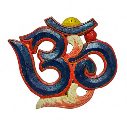 Wooden Om -painted [blue], Haldu Wood