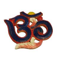 Wooden Om -painted [blue], Haldu Wood