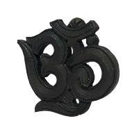 Wooden Om -painted [black], Haldu Wood