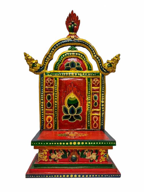 Wooden Altar chesum Base, Throne For Statue traditional Color