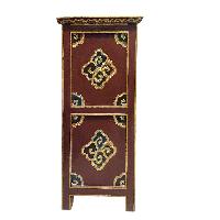 Tibetan Cabinet With Two Drawers And Two Doors, [painted]