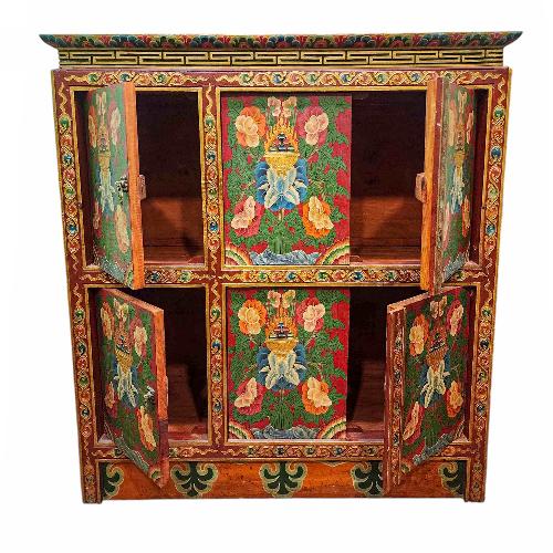 Tibetan Cabinet With Four Doors, [painted]