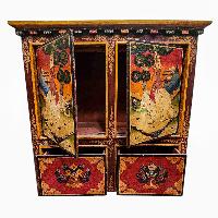 Tibetan Cabinet With Four Doors, [painted]