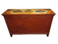 Tibetan Cabinet With Ashtamangala, Two Drawers And Two Doors, [painted]