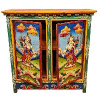 Tibetan Cabinet With Tara, Two Doors, [painted]