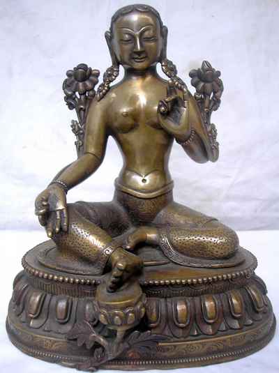 Green Tara Statue, [sold]