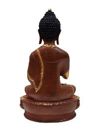 [vairochana Buddha], Tibetan Buddhist Handmade Statue, Partly Gold Plated, Painted Face