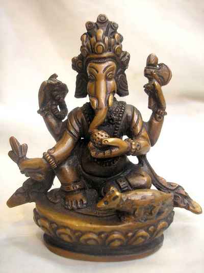 Ganesh Statue, [chocolate Oxidized], [sold]