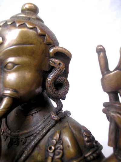 Ganesh Statue, [chocolate Oxidized], [sold]