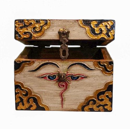 Wooden Tibetan Box-34317