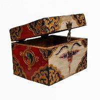 thumb1-Wooden Tibetan Box-34317