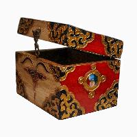 thumb2-Wooden Tibetan Box-34317