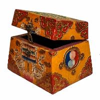 thumb2-Wooden Tibetan Box-34318