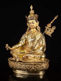 [padmasambhava], Buddhist Handmade Statue, [full Gold Plated], [face Painted], High Quality