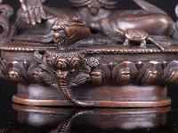 [lakshmi], [buddhist Handmade Statue, [chocolate Oxidized], High Quality