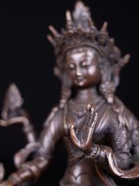 [lakshmi], [buddhist Handmade Statue, [chocolate Oxidized], High Quality