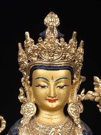 [chenrezig], Buddhist Handmade Statue, [full Gold Plated], [face Painted], High Quality